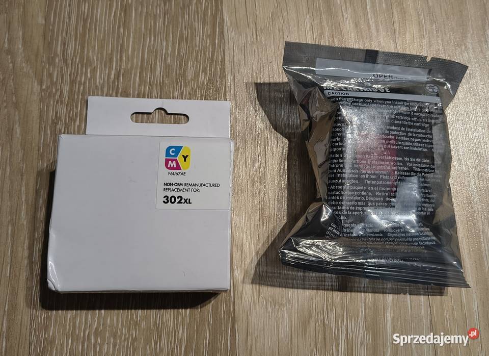 Tusze do drukarki HP 302XL 20g zestaw czarny i Łódź