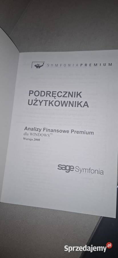 Podręcznik Sage ERP 2008 Oryginalna Dokumentacja Antykwariat wielkopolskie Leszno