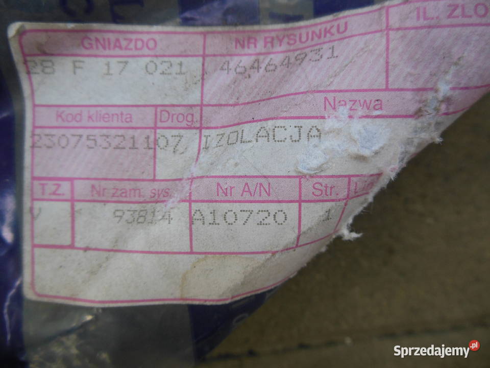 WYGŁUSZENIE FIAT BRAVO ALFA ROMEO 156 46464931 Części montażowe