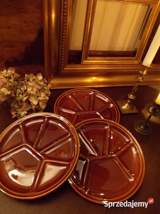 Talerz do Fondue Gien France Porcelain Lata Szczecin