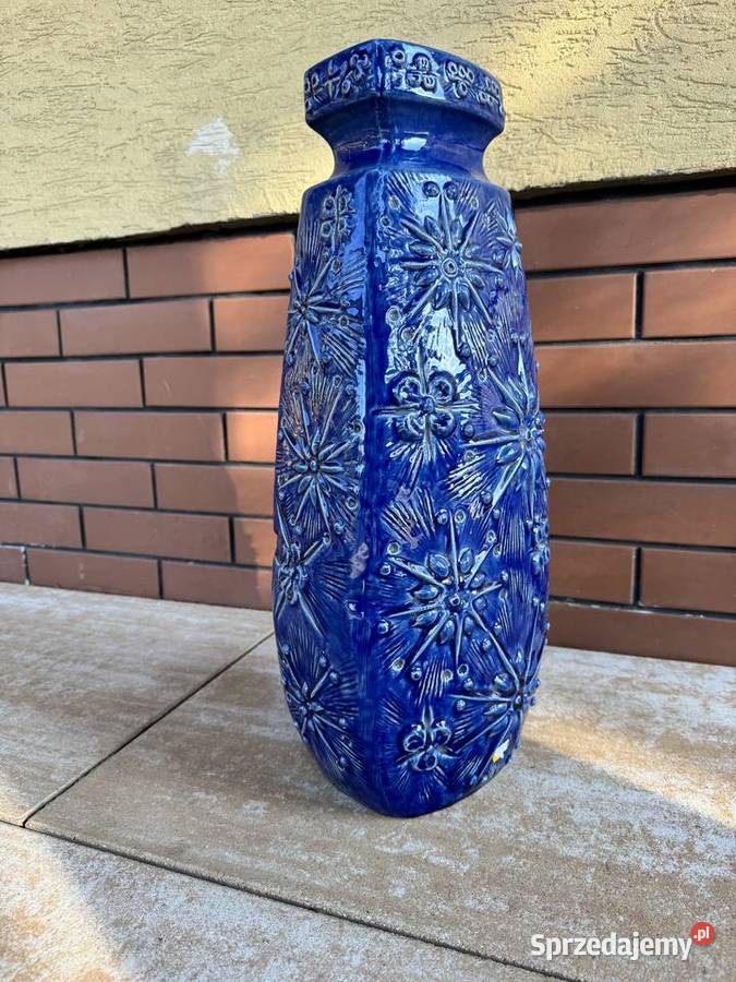 Wazon ceramiczny wysoki dzban na kwiaty stylowy Wazony mazowieckie Garwolin