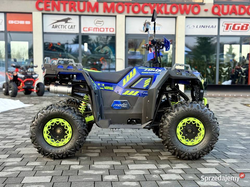 QUAD ASIX GRIZZLY 125CC 8 31 GRANATOWOLIMONKOWY Głogoczów