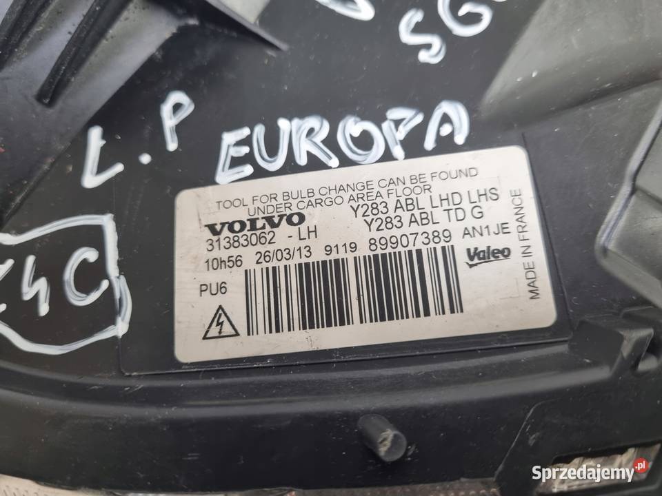 LAMPA LEWA Volvo V60 S60 II 1013r PRZEDNIA lewy Rudka