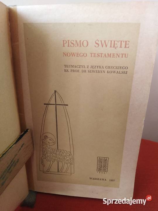 Pismo Święte Nowego Testamentu 1957 Wałbrzych sprzedam