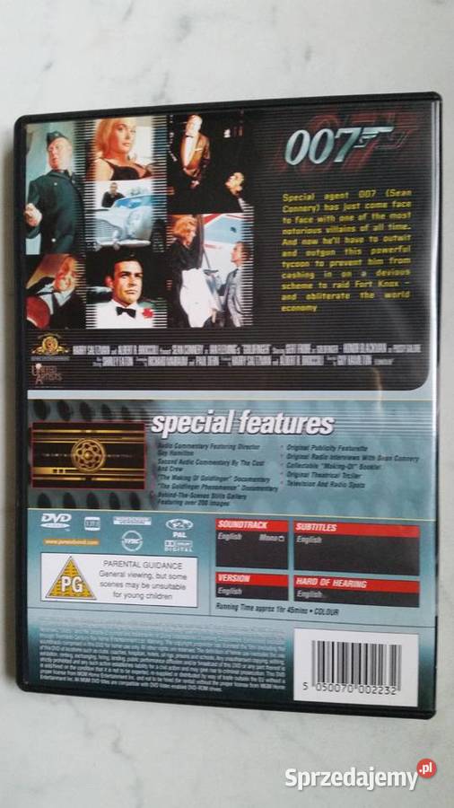 Film GOLDFINGER 19642000 dvd video Puławy