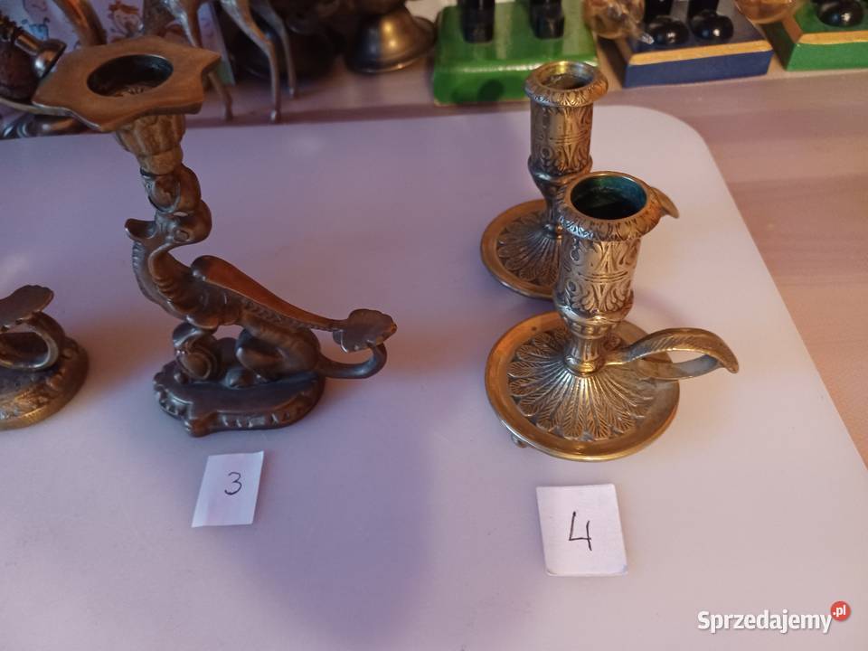 Kolekcja Świecznik mosiężny Wyprzedaż Poznań sprzedam