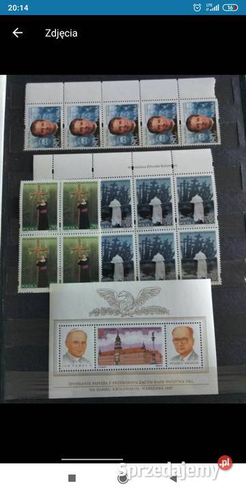 Znaczki Jan Paweł 2 Polska Bolesławiec