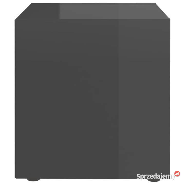Szafki pod TV 4 wysoki połysk szare 37x35x37 RTV