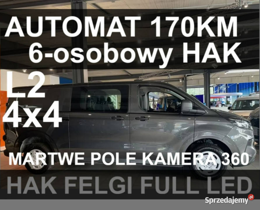 Ford Transit Custom A8 4X4 170 6os Kamera 360 Szczecinek