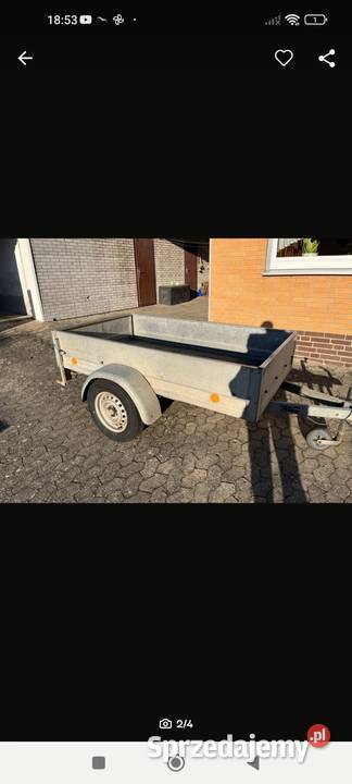 Przyczepka 2x115m Burtowe i plandeki