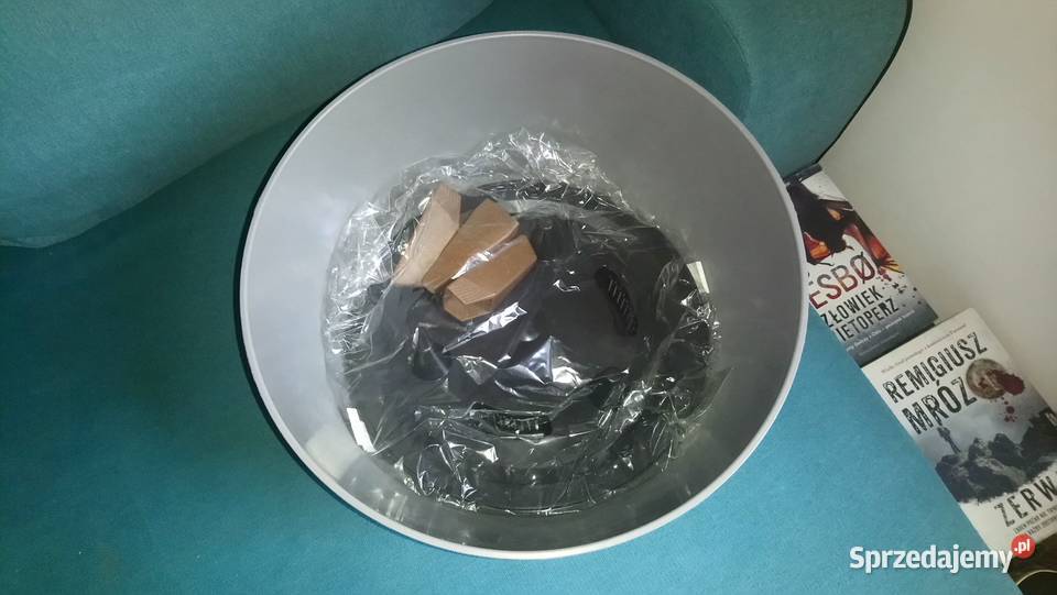 Duża szara DONICA LAMELA na nożkach