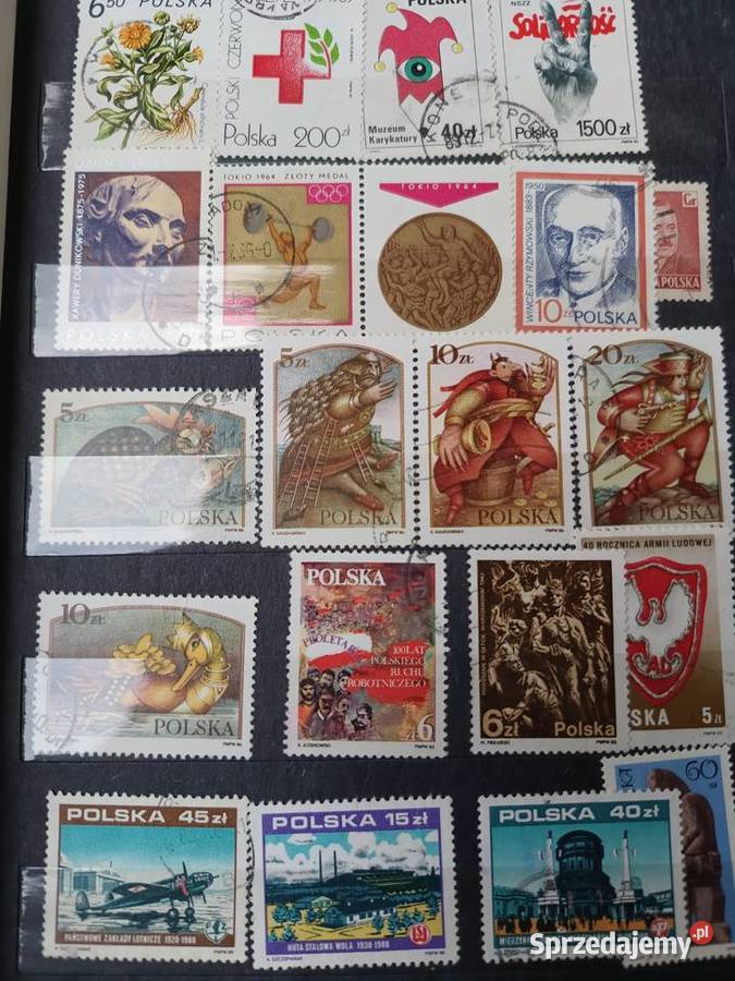 Znaczki PRL 19821983r z klaserem Jaktorów