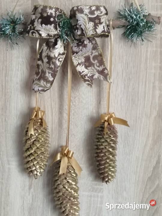 Zawieszki świąteczne z naturalnymi szyszkami Katowice