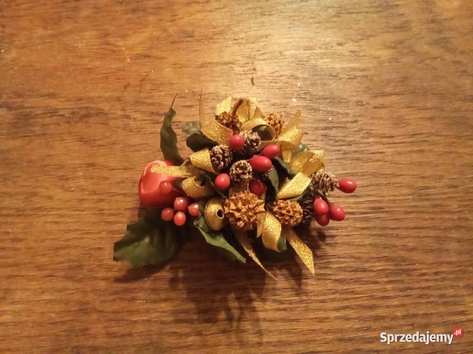 Zestaw 4 małych Bożonarodzeniowych stroików Warszawa