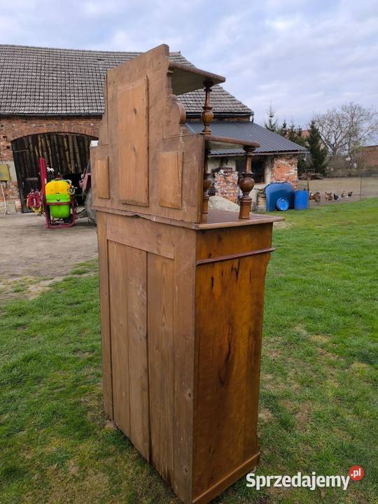 Vertiko AN stara bieliźniarka z nadstawką i dolnośląskie Środa Śląska