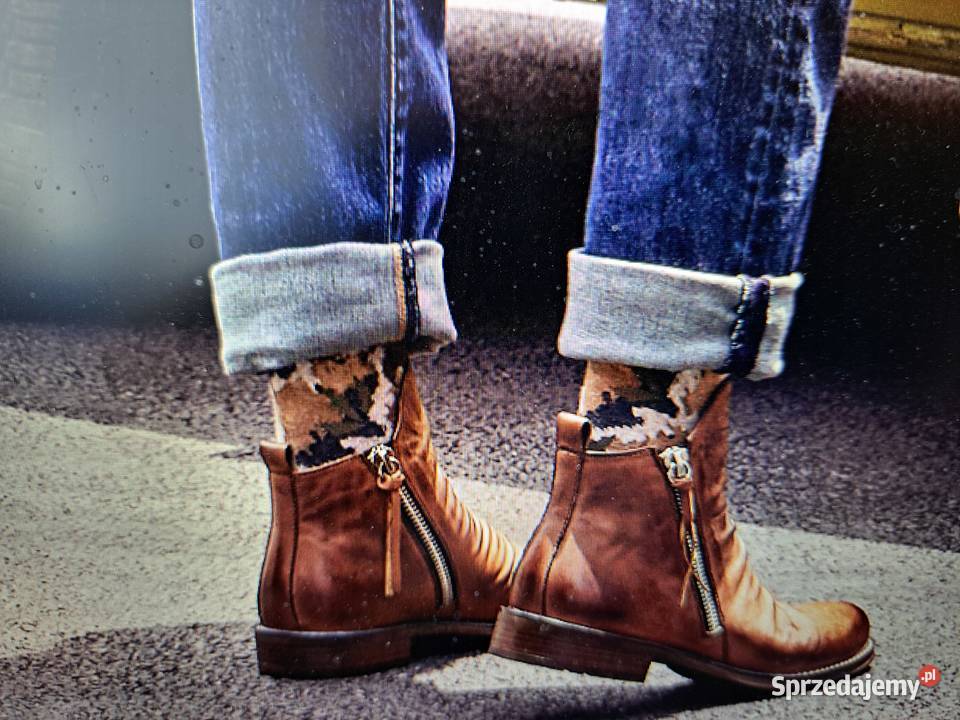 BUTY NA JESIEŃ ZIMĘ ROZMIAR 4344 skóra Świdnica