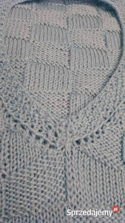 Piękny sweter damski ręczna robota