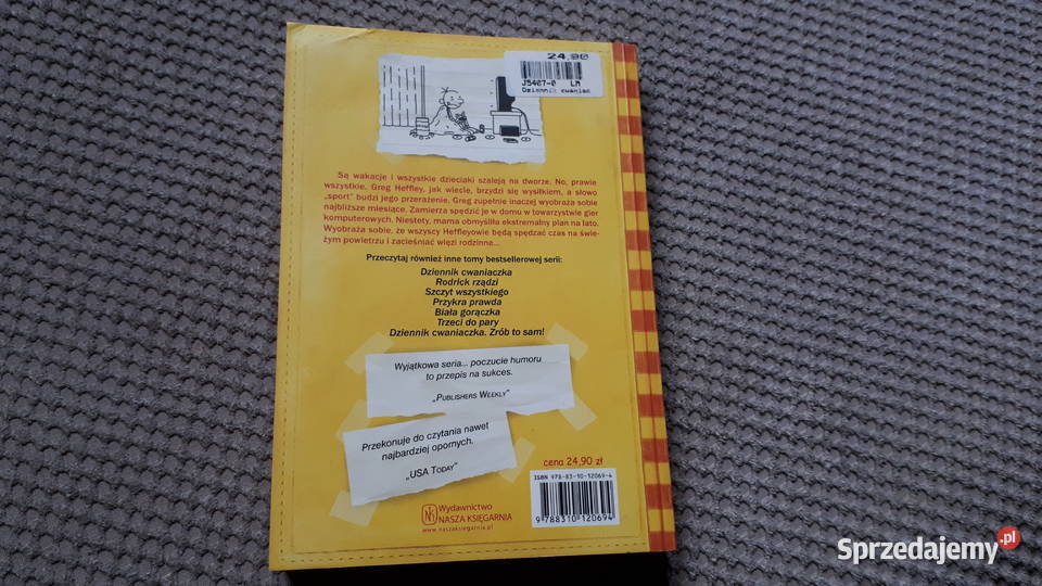 Dziennik cwaniaczka Ubaw pachy Jeff Kinney Kraków