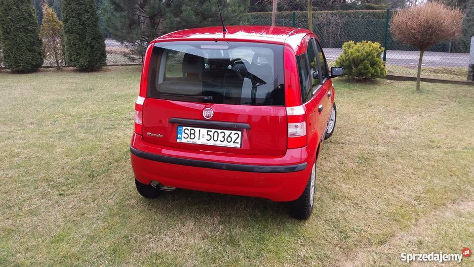 Fiat Panda 11 2009r Czerwony Bestwina