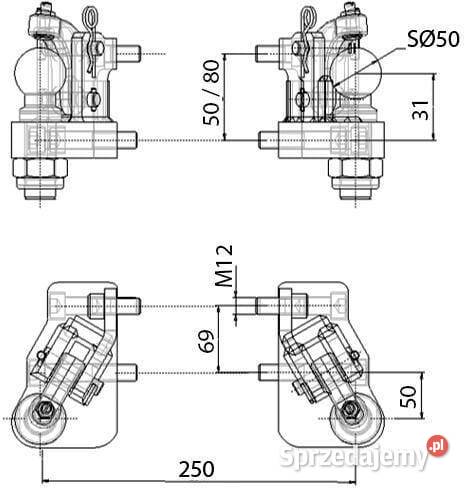 Układ kierowania kół tylnych HS7470JDR Kamionna