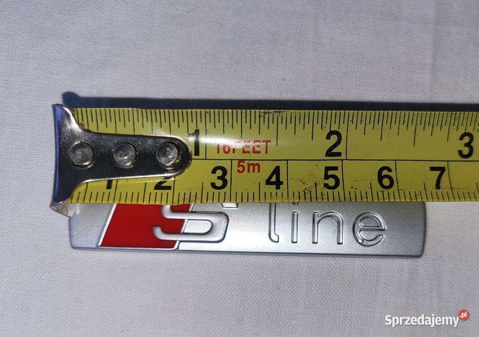 Logo S Line Audi aluminiowe Nowe emblemat grill Gliwice