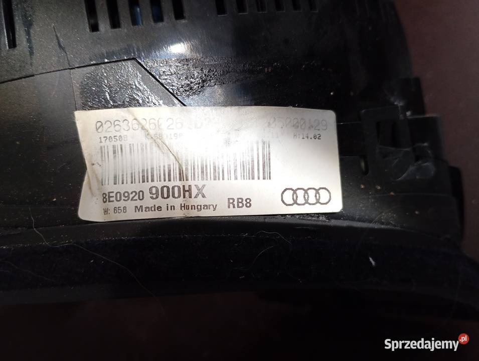 AUDI A4 B6 ZEGARY LICZNIK 8E0920900HX