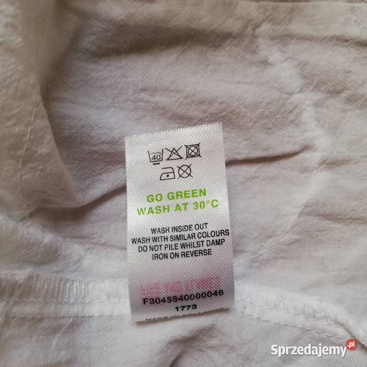 Damska bluzka taliowana bawełna biała Papaya 14 biały Stare Zakole