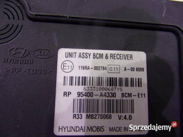 95400A4330 MODUŁ STEROWNIK BCM KIA CARENS IV osobowe