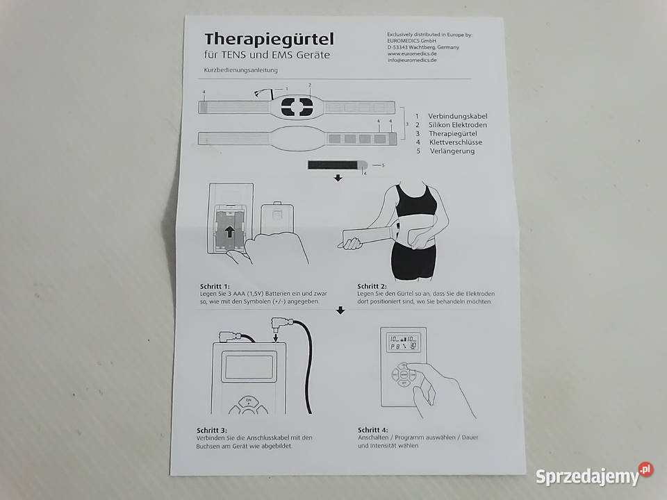Pas terapeutyczny Prorelax do urządzeń TENSEMS