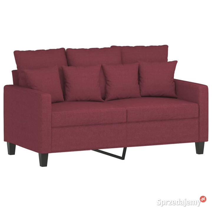 Sofa 2osobowa winna czerwień 120 tapicerowana Sofy i kanapy Warszawa