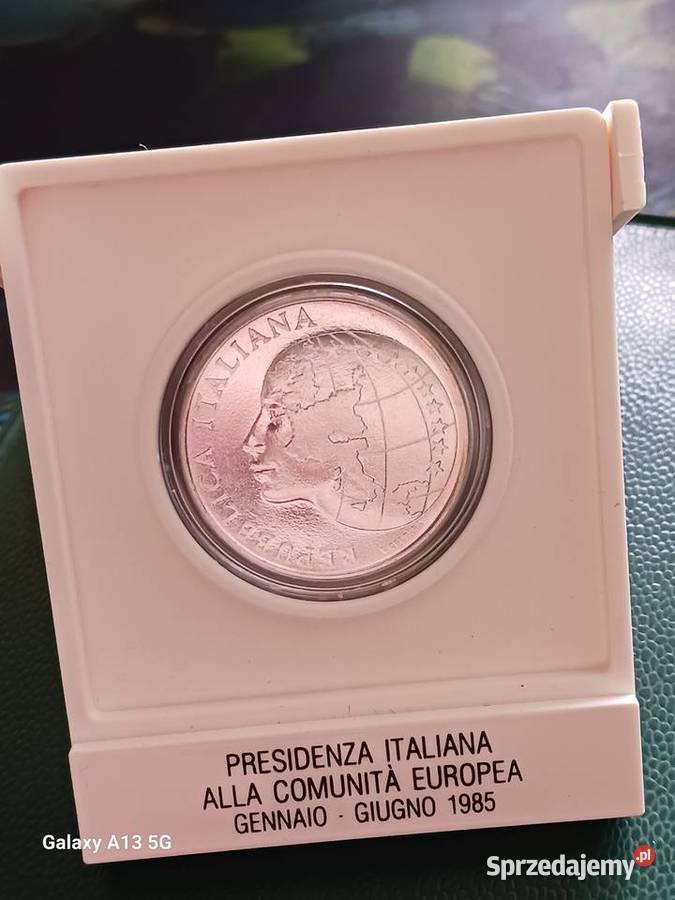 500 Lirów Włochy 1985 rPrezydencja Włoch w Konin