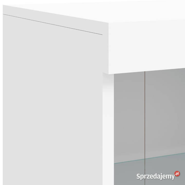 Szafka z oświetleniem LED biała 202x37x100 Pozostałe mazowieckie Warszawa