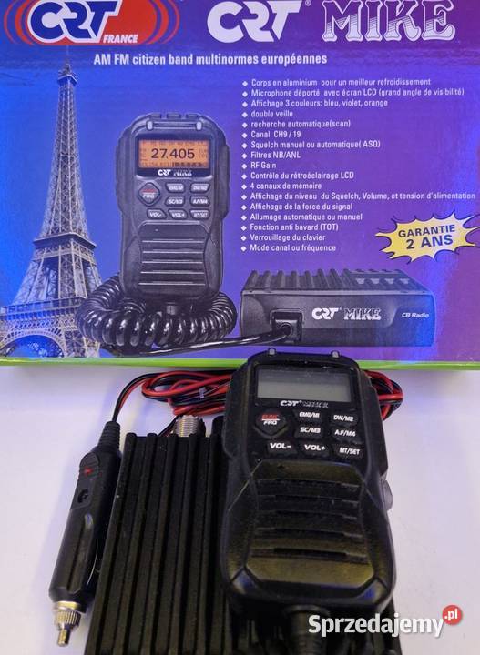 CB Radio w mikrofonie CRT MIKE RF GAIN ASQ AMFM Ostrów Mazowiecka