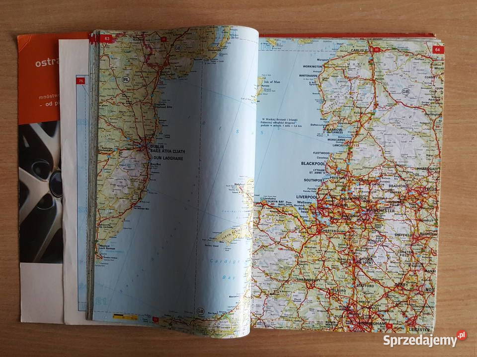 Samochodowy atlas EUROPY plany centrum miasta 10 wielkopolskie