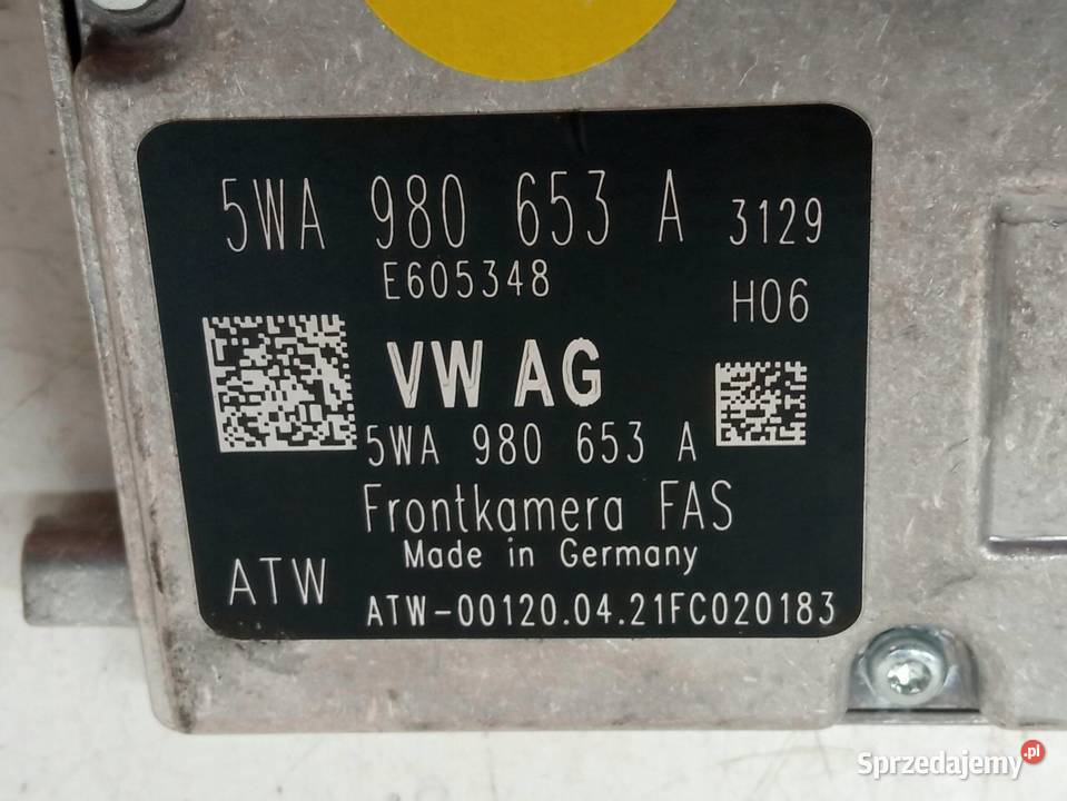 KAMERA PRZÓD ASYSTENT PASA 5WA980653A Skoda Motoryzacja