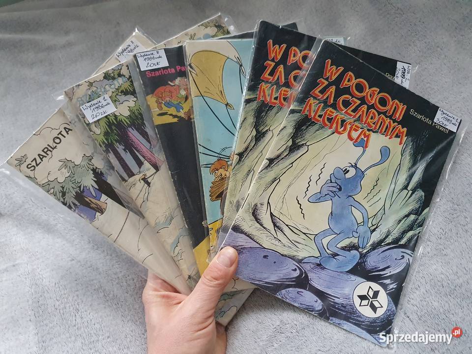 Przygody Kleksa zestaw 6 komiksów Szarloty Pawel Gdynia