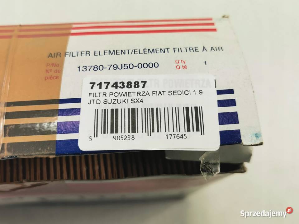 FILTR POWIETRZA FIAT SEDICI 19 JTD 2006 NOWY