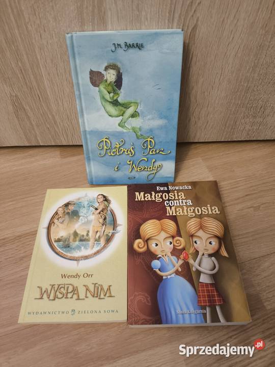 Zestaw 3 książek Piotruś Pan i Wendy Wyspa Nim Radom