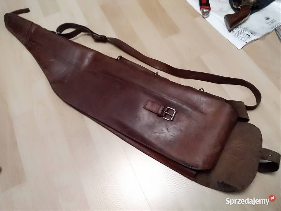 Pokrowiec skórzany na broń myśliwska Sporty strzeleckie i myślistwo