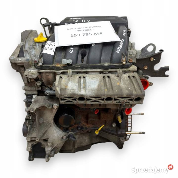 SILNIK K4M753 Renault Kangoo 16 16V 95 benzyna lubelskie Chełm