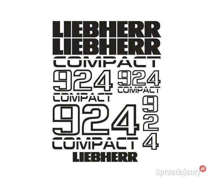 Naklejki naklejka oklejenie LIEBHERR 924 COMPACT Janików