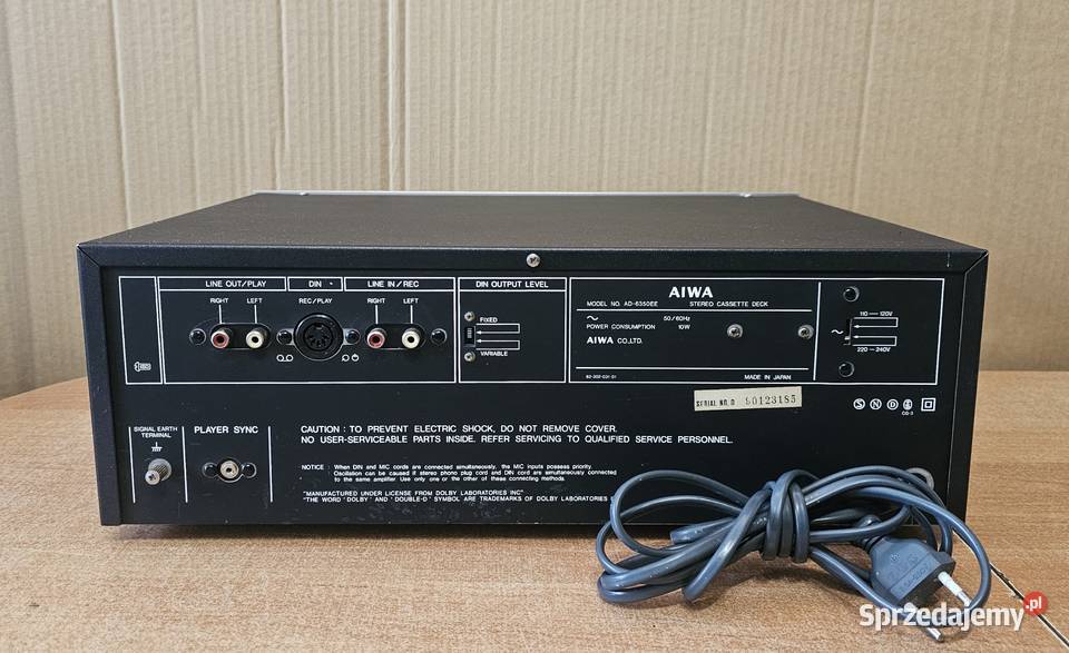 Deck AIWA AD6350 Magnetofony Audio lubuskie Gorzów Wielkopolski