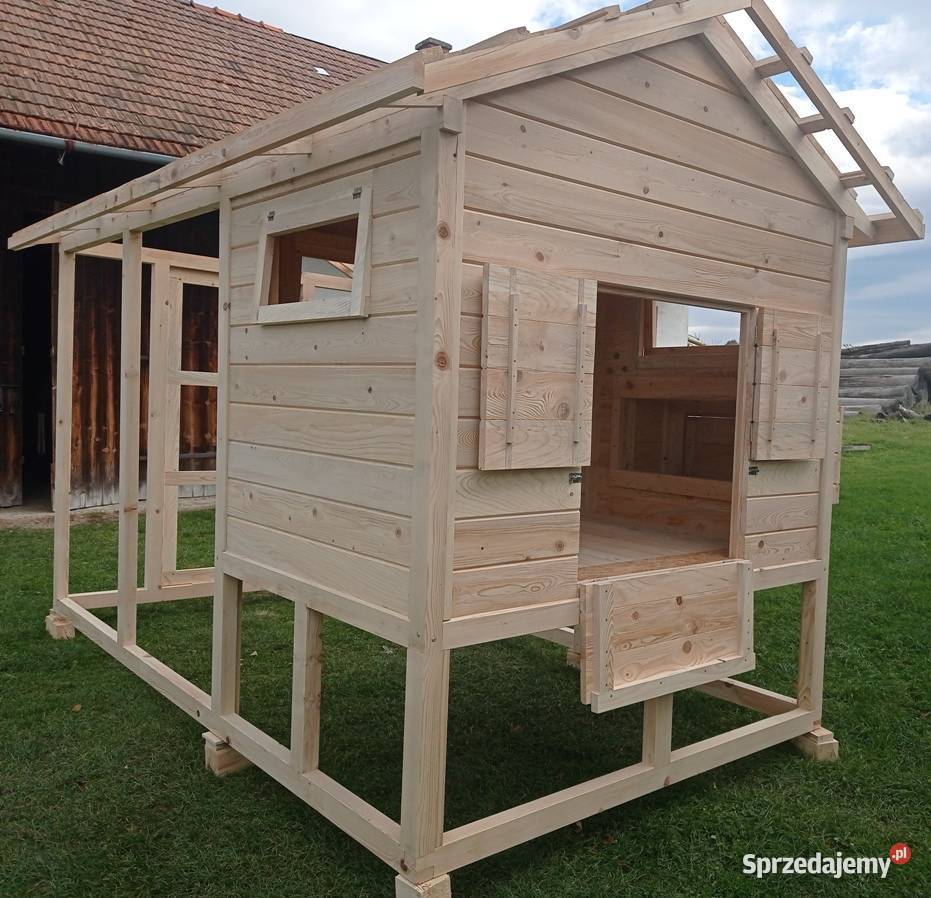 Kurnik drewniany woliera kury Gorlice