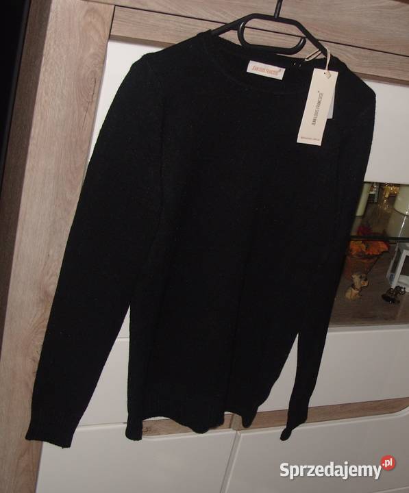 czarny cieplutki sweter JEAN LOUIS FRANCOISE rML