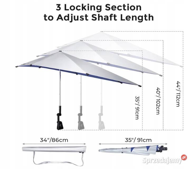 Parasol do wózka G4Free 118 szary