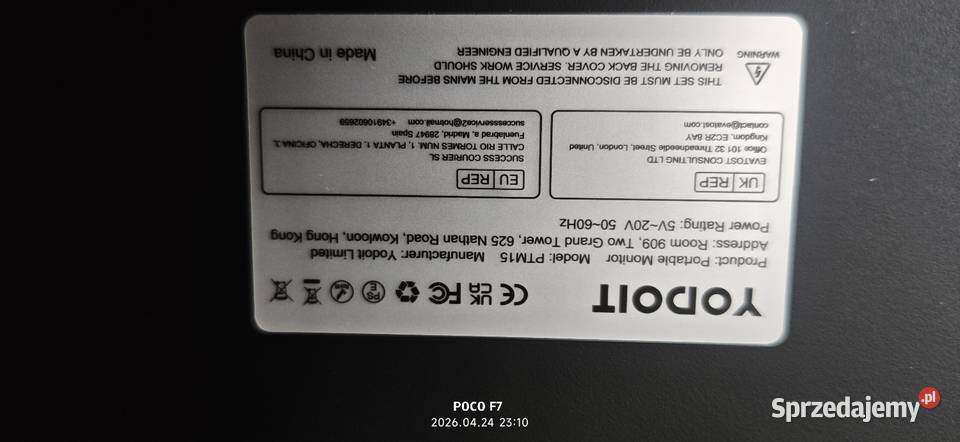 Yodoit przenośny monitor 156 Sosnowiec