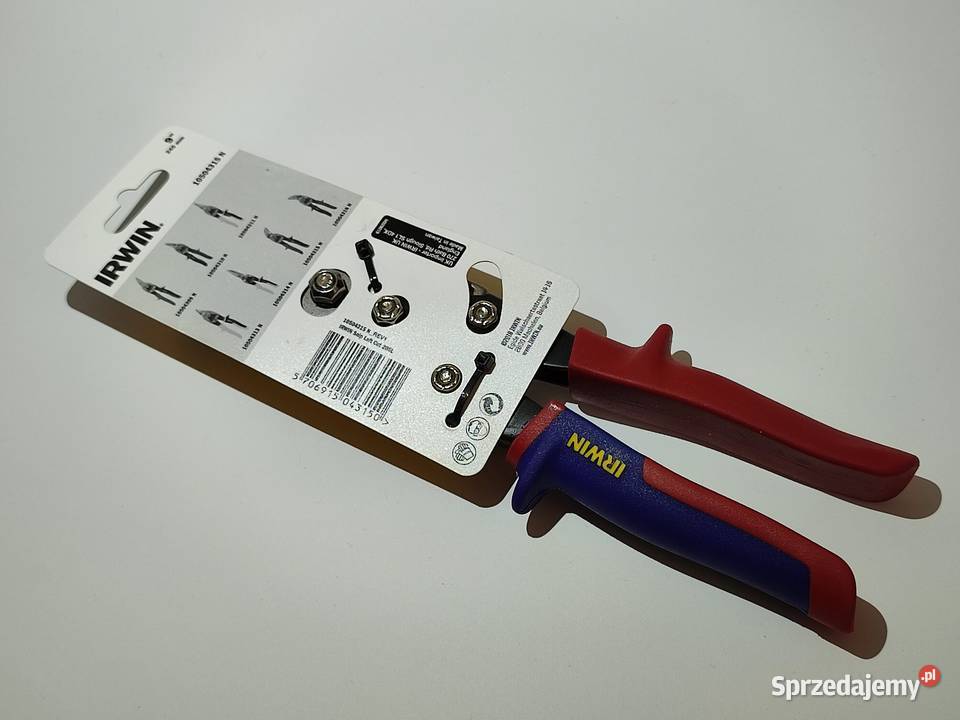 IRWIN NOŻYCE DO CIĘCIA BLACHY Offsetowe LEWE Narzędzia ręczne