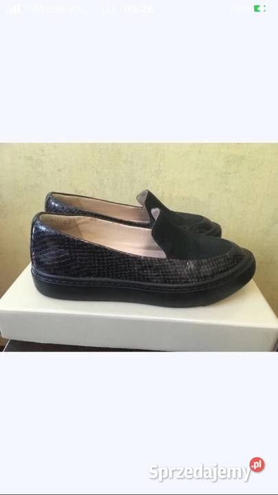 Mokasyny Clarks zielone skórzane 38 Clarks Poznań