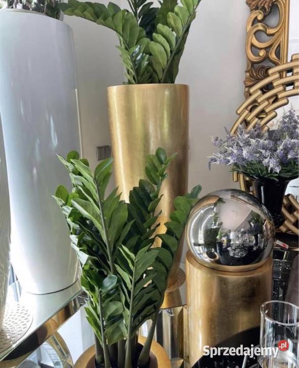 Złota donica Glamour Premium 90 Golkowice