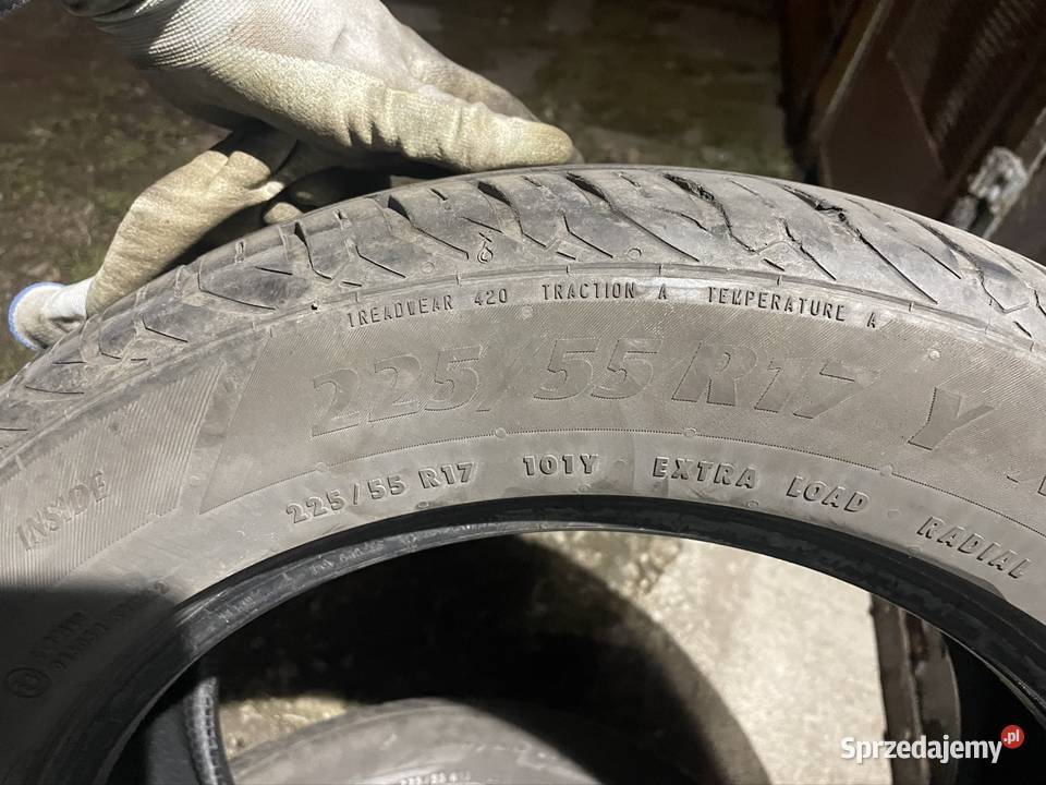 Opony 22555R17 Wałbrzych sprzedam